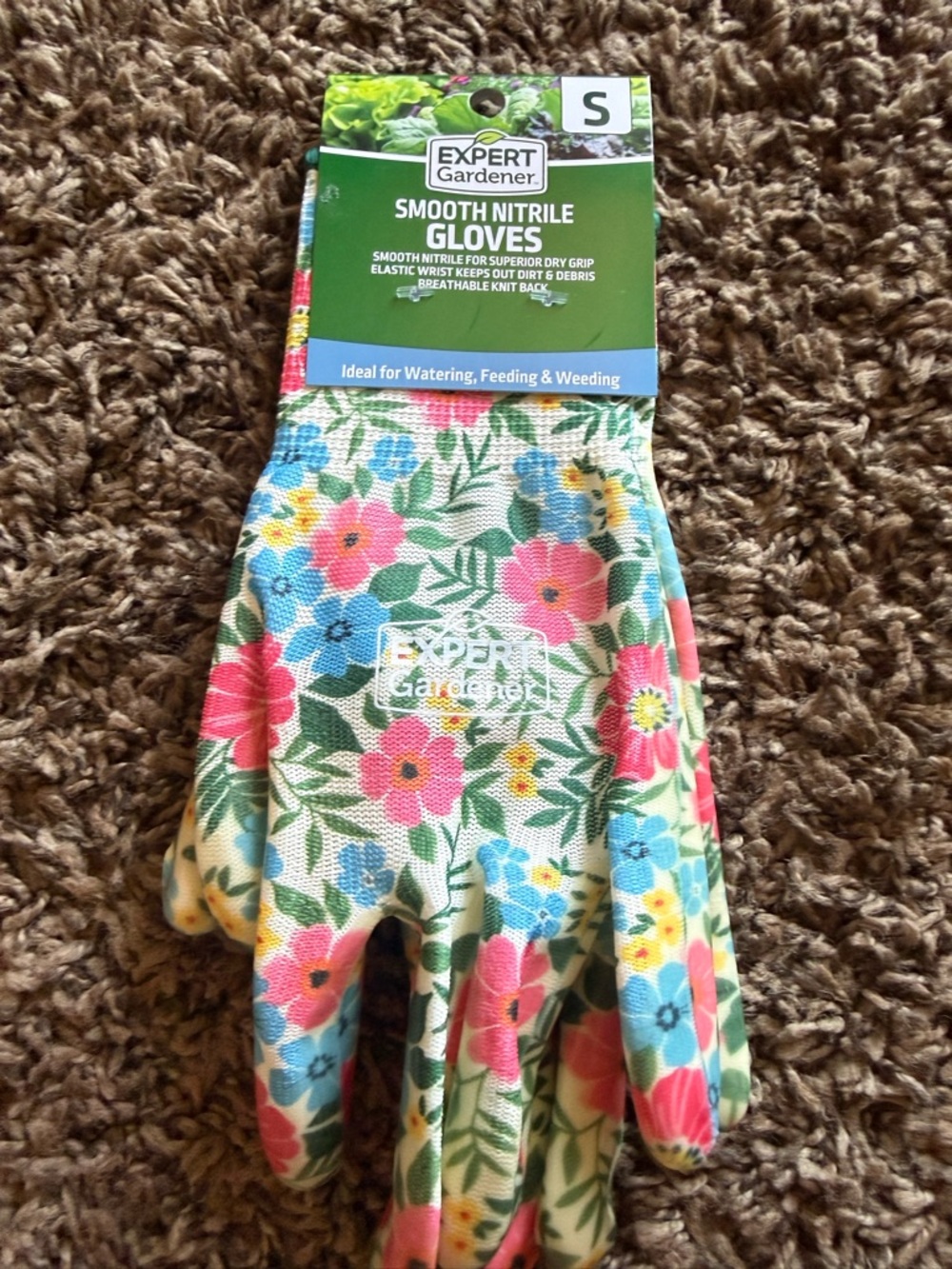Expert Gardener Floral Nitrile Gloves - Floral Print